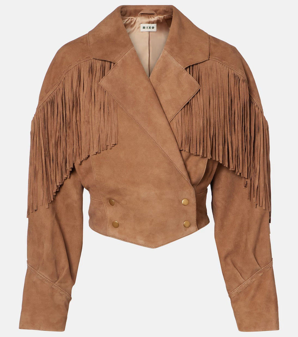 Darragh suede jacket in beige